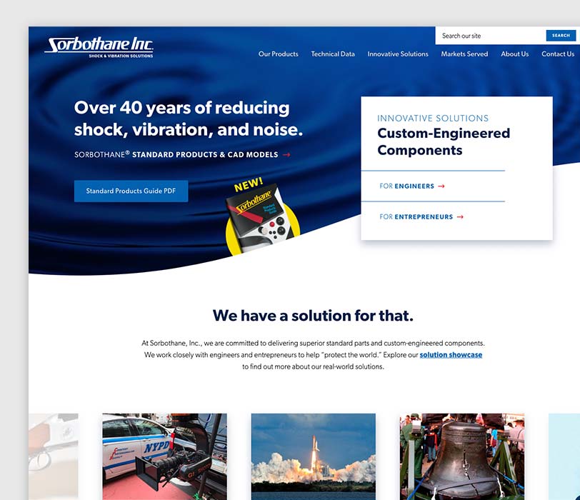 Sorbothane Inc website